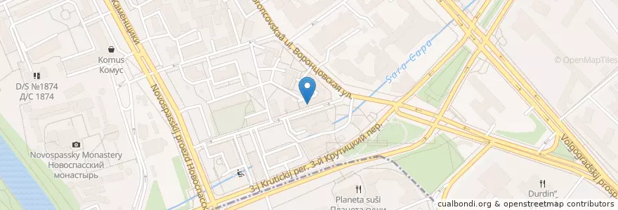 Mapa de ubicacion de Столички en Rusia, Центральный Федеральный Округ, Москва, Центральный Административный Округ, Таганский Район.