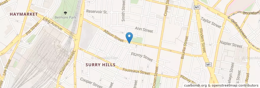 Mapa de ubicacion de Tiffany's en Австралия, Новый Южный Уэльс, Council Of The City Of Sydney, Sydney.