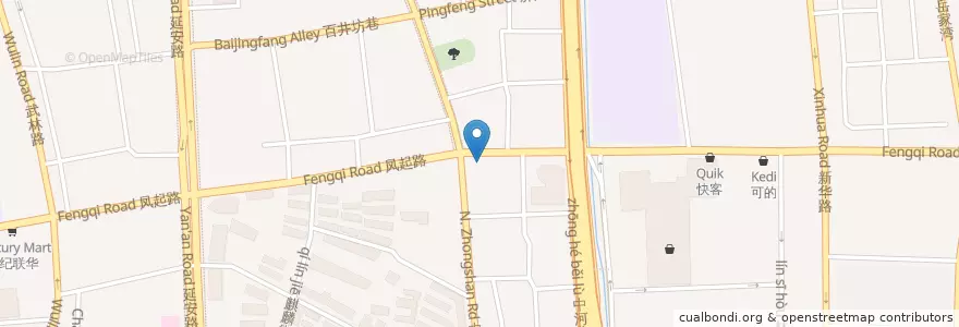 Mapa de ubicacion de Hangzhou United Bank en China, Zhejiang, Hangzhou City, Xiacheng District.