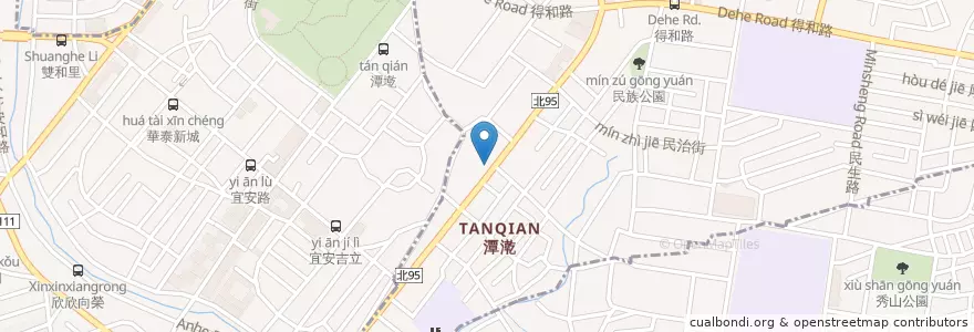 Mapa de ubicacion de 永和中正路郵局 en تايوان, تايبيه الجديدة, 中和區, 永和區.