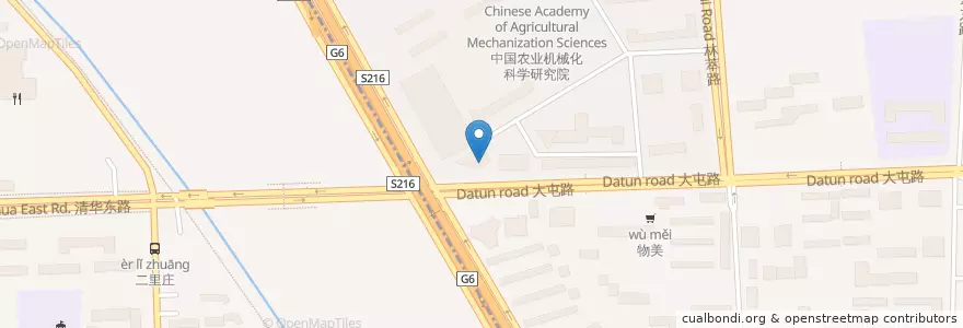 Mapa de ubicacion de 广发银行 en China, Beijing, Hebei, 朝阳区 / Chaoyang.