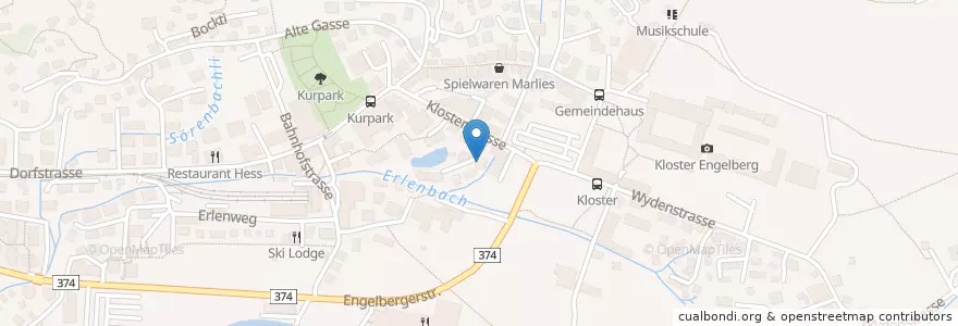 Mapa de ubicacion de Dr.med. Bruno Tas en Швейцария, Обвальден, Engelberg.