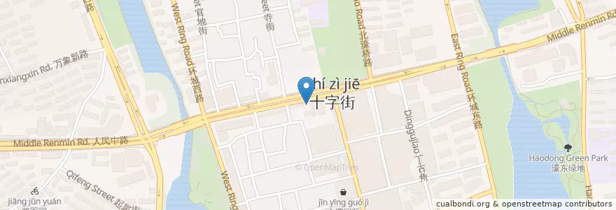 Mapa de ubicacion de 肯德基 en China, 南通市, 崇川区, 和平桥街道.