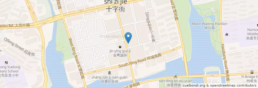 Mapa de ubicacion de 麦当劳 en China, 南通市, 崇川区, 和平桥街道.
