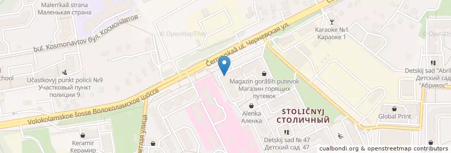 Mapa de ubicacion de GoldenMed en Rusia, Distrito Federal Central, Óblast De Moscú, Городской Округ Красногорск.