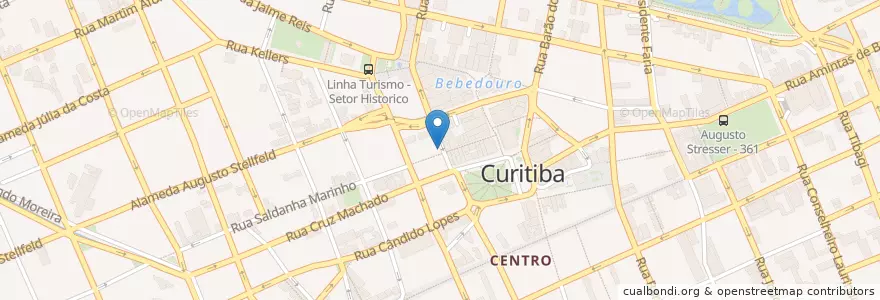 Mapa de ubicacion de Cat Club en ブラジル, 南部地域, パラナ, Região Geográfica Intermediária De Curitiba, Região Metropolitana De Curitiba, Microrregião De Curitiba, クリチバ.