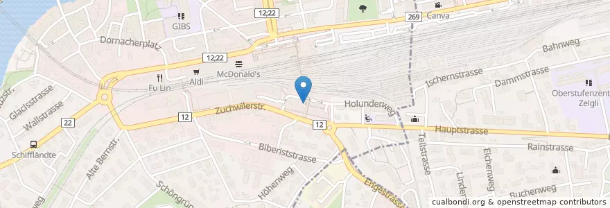 Mapa de ubicacion de Restaurant Passage en Svizzera, Soletta, Amtei Solothurn-Lebern, Bezirk Solothurn, Bezirk Wasseramt, Solothurn.