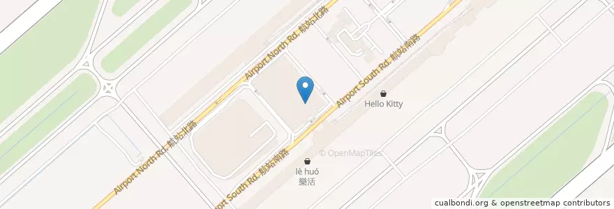 Mapa de ubicacion de 兆豐銀行外幣兌換 en 臺灣, 桃園市, 大園區.