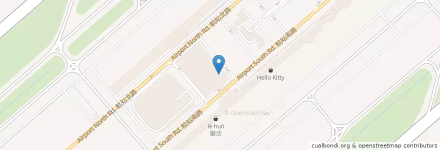 Mapa de ubicacion de 臺灣銀行外幣兌換 en 臺灣, 桃園市, 大園區.