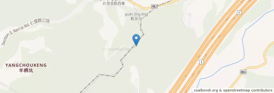 Mapa de ubicacion de 甲蟲生態區 en تايوان, تاو يوان.