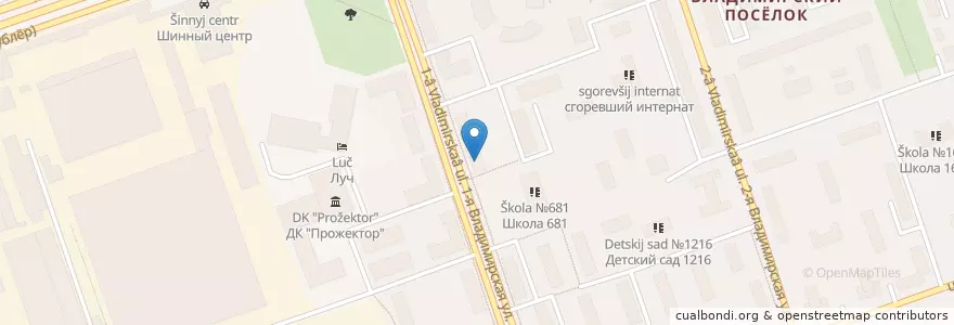 Mapa de ubicacion de Гамбринус en Russia, Distretto Federale Centrale, Москва, Восточный Административный Округ.