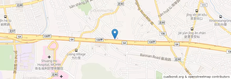 Mapa de ubicacion de Coolcar車酷頂級美車工藝 en تایوان, 新北市, 中和區.