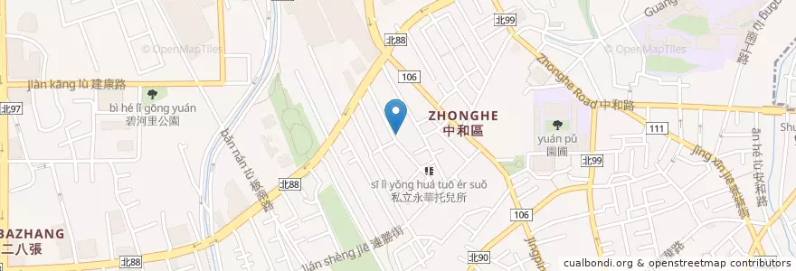 Mapa de ubicacion de 里昂牙醫診所 en تايوان, تايبيه الجديدة, 中和區.