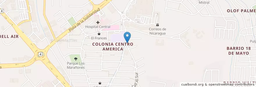 Mapa de ubicacion de Jardín infantil Rubén Dario en Nicaragua, Departamento De Managua, Managua (Municipio).