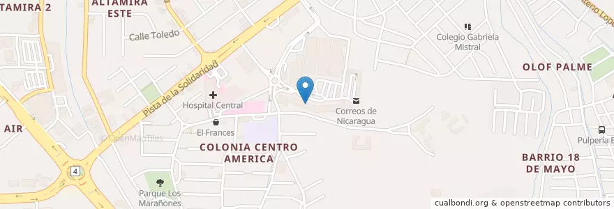 Mapa de ubicacion de Jasy's Atelier en ニカラグア, マナグア県, Managua (Municipio).