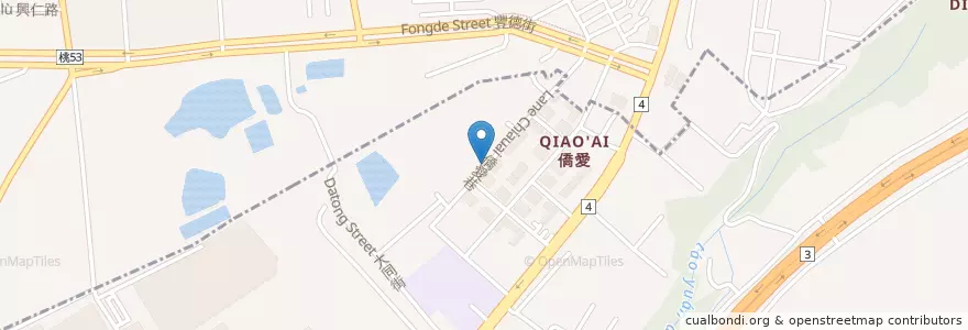 Mapa de ubicacion de 天主教僑愛法蒂瑪聖母堂 en تايوان, تاو يوان, 大溪區.