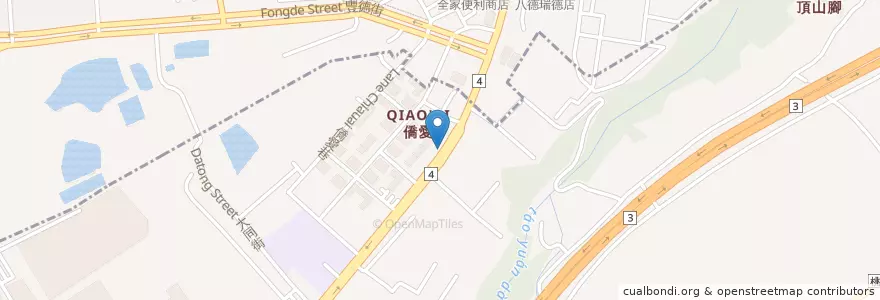 Mapa de ubicacion de 中華郵政 en 臺灣, 桃園市, 大溪區.