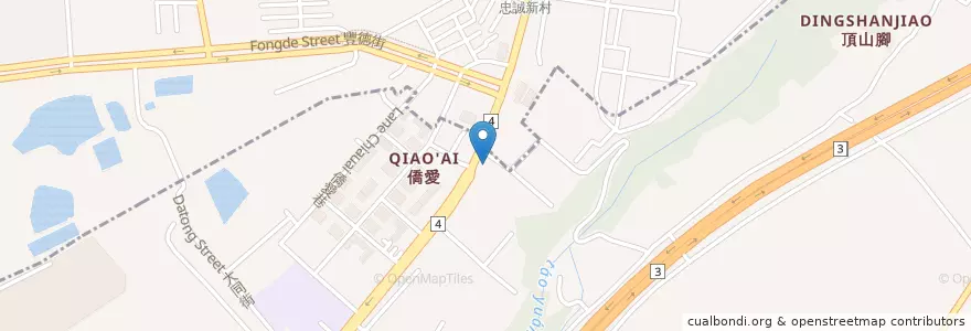Mapa de ubicacion de 僑愛基督長老教會 en تایوان, 桃園市, 大溪區.