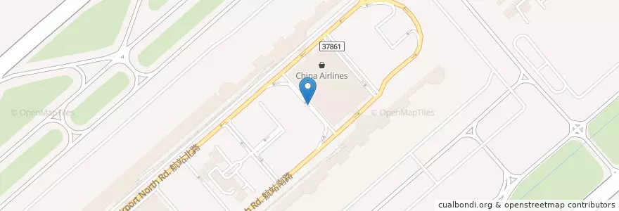 Mapa de ubicacion de 桃園機場第一航廈 en Tayvan, 桃園市, 大園區.