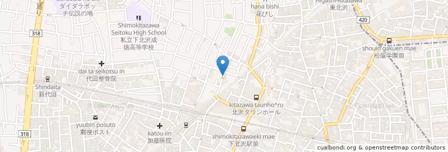 Mapa de ubicacion de 五郎ちゃん en ژاپن, 東京都, 世田谷区.