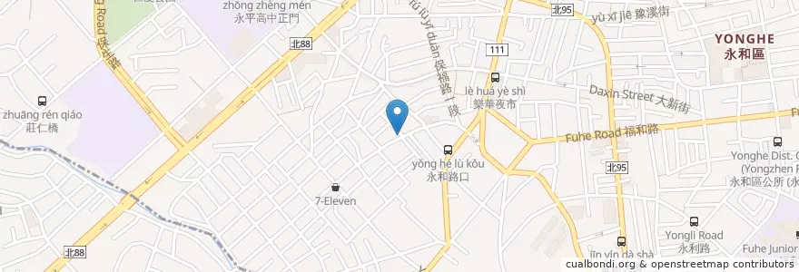 Mapa de ubicacion de 陳記燒臘 en 타이완, 신베이 시, 융허 구.