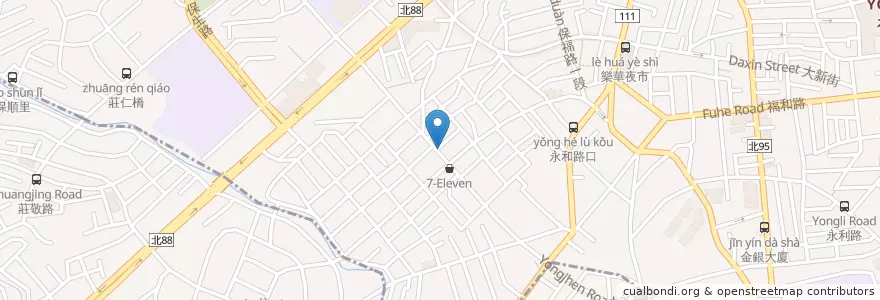 Mapa de ubicacion de 一品屋涮涮鍋 en Тайвань, Новый Тайбэй, 永和區.