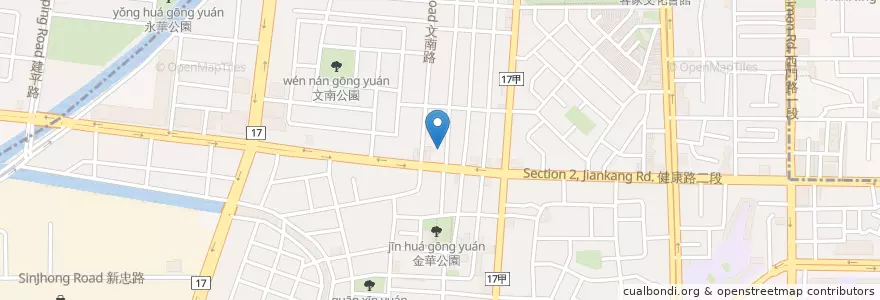 Mapa de ubicacion de 誼康婦產科骨外科聯合診所 en 臺灣, 臺南市, 南區.