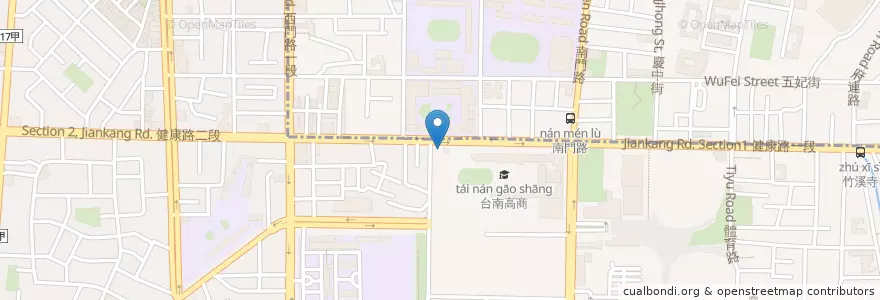 Mapa de ubicacion de 徐上德復健科診所 en 臺灣, 臺南市, 南區.