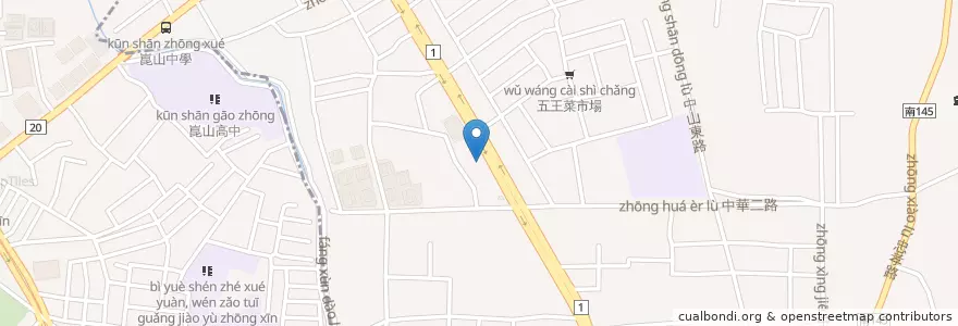 Mapa de ubicacion de 陽明骨外科診所 en تایوان, 臺南市, 永康區.