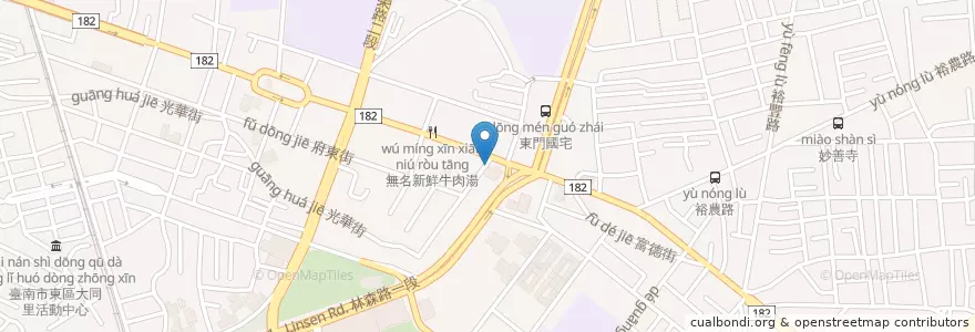 Mapa de ubicacion de 欣姿診所 en 臺灣, 臺南市, 東區.