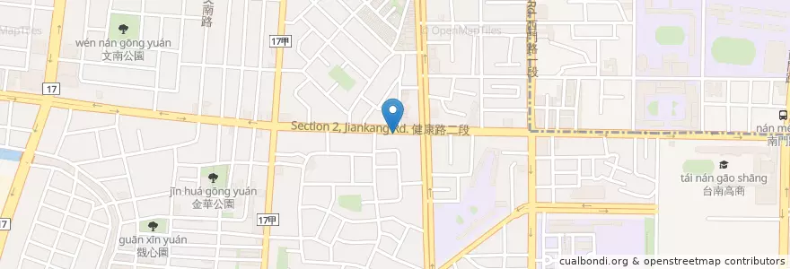 Mapa de ubicacion de 元和雅醫美診所 en 臺灣, 臺南市, 南區.