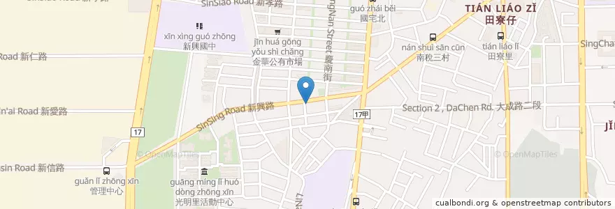 Mapa de ubicacion de 邵柏洲骨科診所 en 臺灣, 臺南市, 南區.