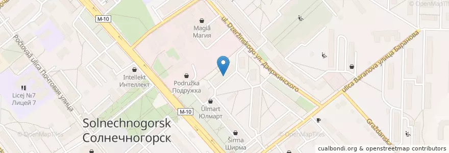 Mapa de ubicacion de Городская стоматологическая поликлиника en Rusland, Centraal Federaal District, Oblast Moskou, Городской Округ Солнечногорск.