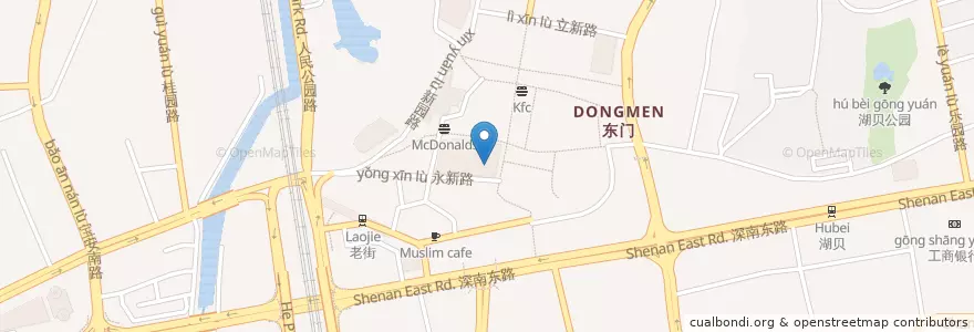 Mapa de ubicacion de Sun City Plaza Cinema en 中国, 广东省, 深圳市, 罗湖区, 东门街道.