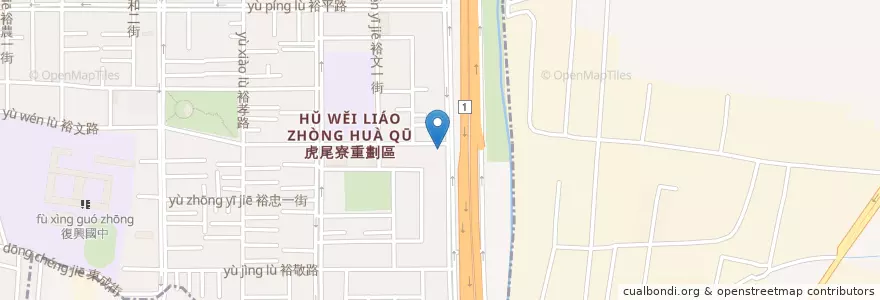 Mapa de ubicacion de 藝群皮膚科 en Tayvan, 臺南市, 仁德區.
