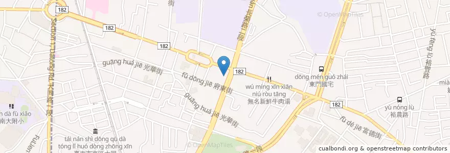 Mapa de ubicacion de 趙眼科診所 en Taiwan, 臺南市, 東區.