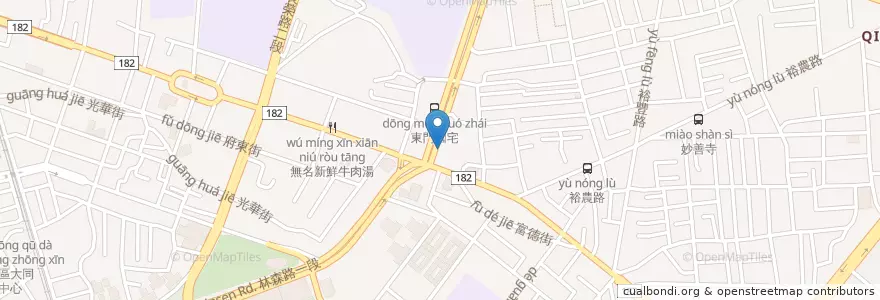 Mapa de ubicacion de 李榮貴中醫診所 en 臺灣, 臺南市, 東區.