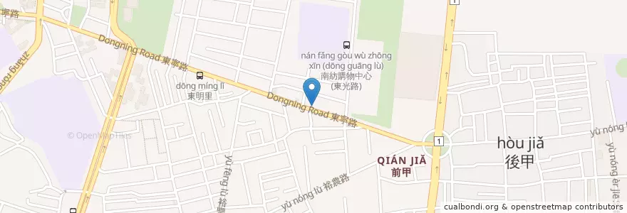 Mapa de ubicacion de 方耳鼻喉科診所 en Taiwan, Tainan, Eastern District.