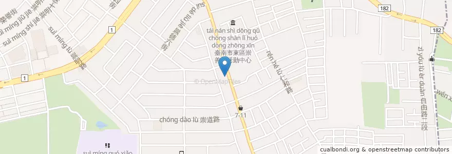 Mapa de ubicacion de 陳勃旭耳鼻喉科診所 en Taiwan, Tainan, Distretto Orientale.