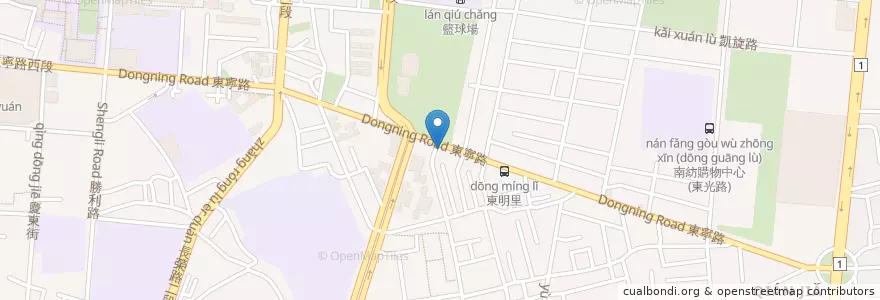 Mapa de ubicacion de 大河馬耳鼻喉科診所 en 臺灣, 臺南市, 東區.