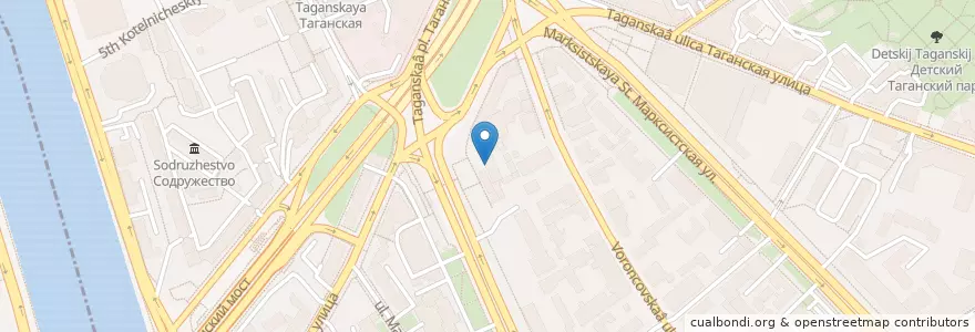 Mapa de ubicacion de Горздрав en Rusia, Центральный Федеральный Округ, Москва, Центральный Административный Округ, Таганский Район.