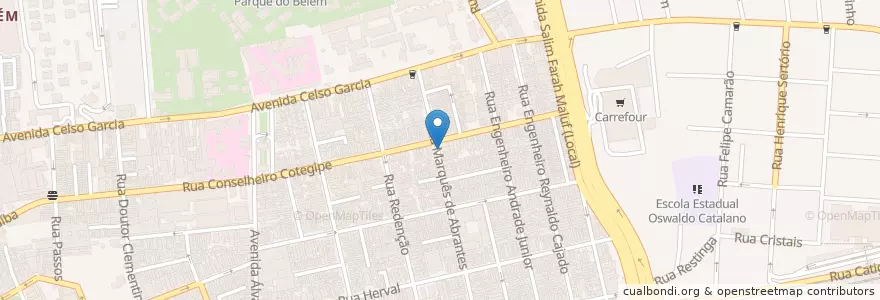 Mapa de ubicacion de Climesp Fisioterapia en Brasilien, Südosten, São Paulo, Região Geográfica Intermediária De São Paulo, Região Metropolitana De São Paulo, Região Imediata De São Paulo, São Paulo.