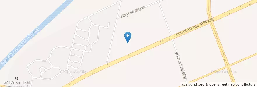 Mapa de ubicacion de 城市广场摩尔影城 en 中国, 湖北省, 武汉市, 江岸区, 后湖街道.