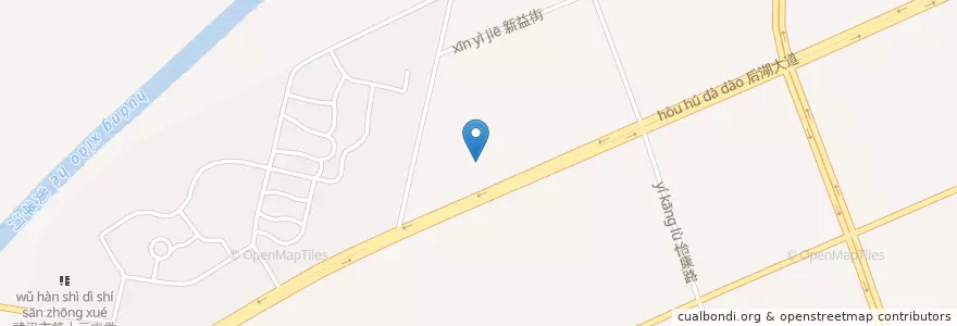 Mapa de ubicacion de 星巴克 en 中国, 湖北省, 武汉市, 江岸区, 后湖街道.