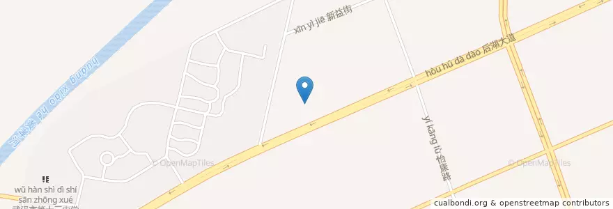 Mapa de ubicacion de 麦当劳 en چین, هوبئی, ووهان, 江岸区, 后湖街道.