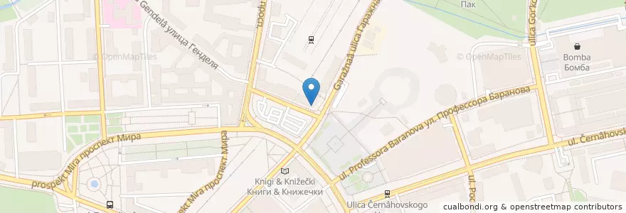Mapa de ubicacion de Круассан-кафе en Rusia, Северо-Западный Федеральный Округ, Wilayah Kaliningrad, Городской Округ Калининград.