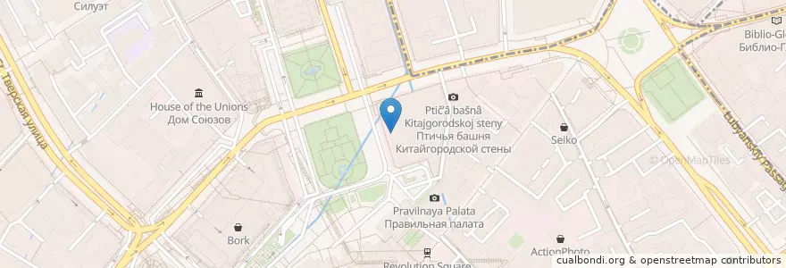 Mapa de ubicacion de Savva en Russia, Distretto Federale Centrale, Москва, Центральный Административный Округ, Тверской Район.