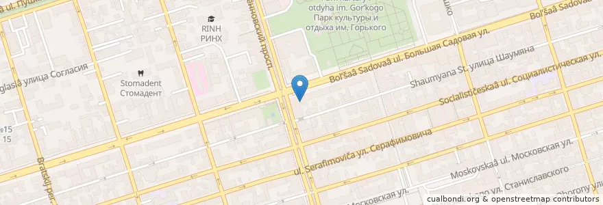 Mapa de ubicacion de Сбербанк en ロシア, 南部連邦管区, ロストフ州, Городской Округ Ростов-На-Дону.