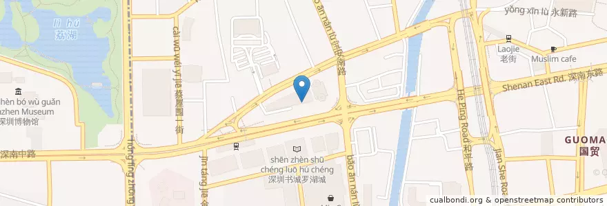 Mapa de ubicacion de 麦当劳 en الصين, غوانغدونغ, شنجن (الصين), 罗湖区, 桂园街道.