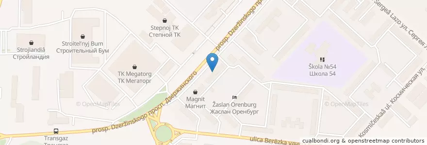 Mapa de ubicacion de Сбербанк en Rússia, Приволжский Федеральный Округ, Оренбургская Область, Городской Округ Оренбург.